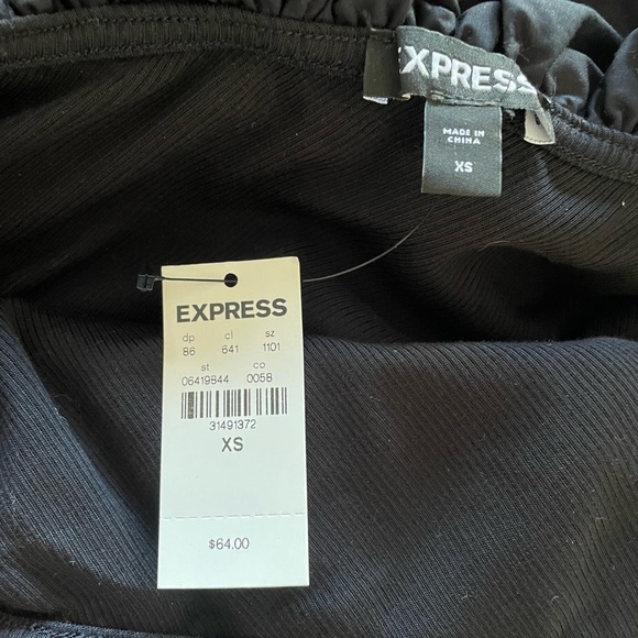 NWT Express one shoulder ruffle bodysuit - Picture 2 of 2
